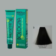 رنگ مو بدون آمونیاک بلونیا قهوه ای تیره شماره 3 سری طبیعی