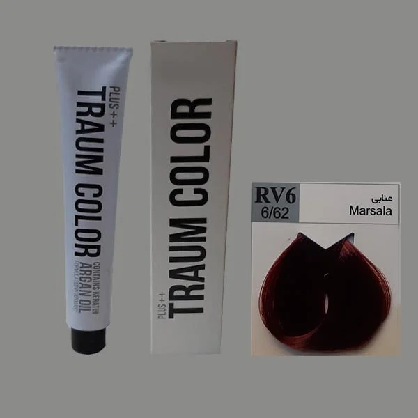رنگ موی ترام کالر عنابی RV6 - 6.62
