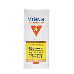 کرم ضد آفتاب ویانا بدون رنگ spf50