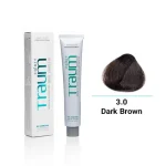 رنگ مو بدون آمونیاک ترام کالر قهوه ای تیره 3.0