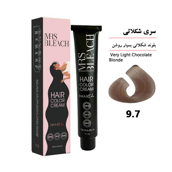 رنگ مو میس بلیچ بلوند شکلاتی بسیار روشن شماره 9.7