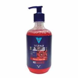 شامپو ویانا مناسب موهای رنگ شده حاوی عصاره انار بدون سولفات 500 میل