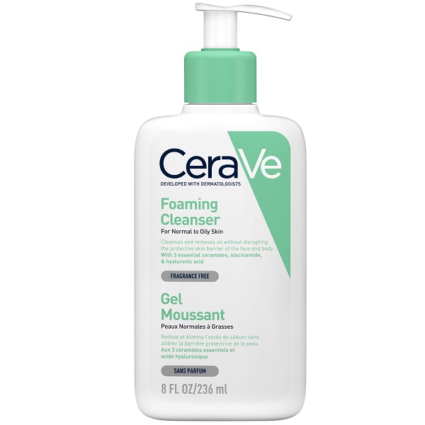 ژل شستشوی صورت سراوی پوست نرمال تا چرب 236 میل | CeraVe Foaming Cleanser