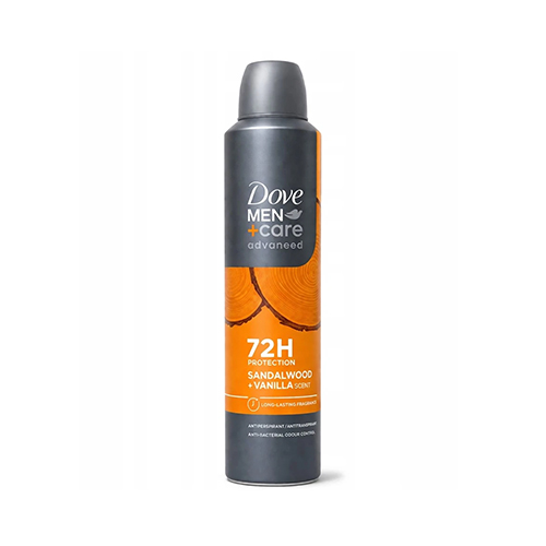 اسپری ضد تعريق داو مردانه 72 ساعته SANDALWOOD+vanilla 250 ميل
